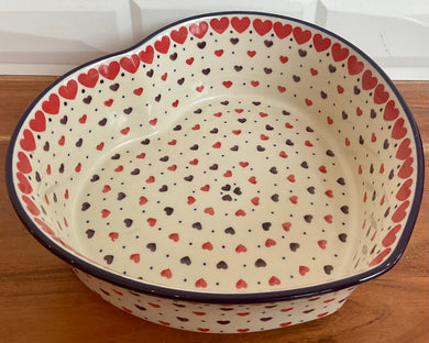 10in Red Hearts Bowl