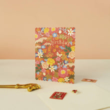 Floral Birthday greeting card