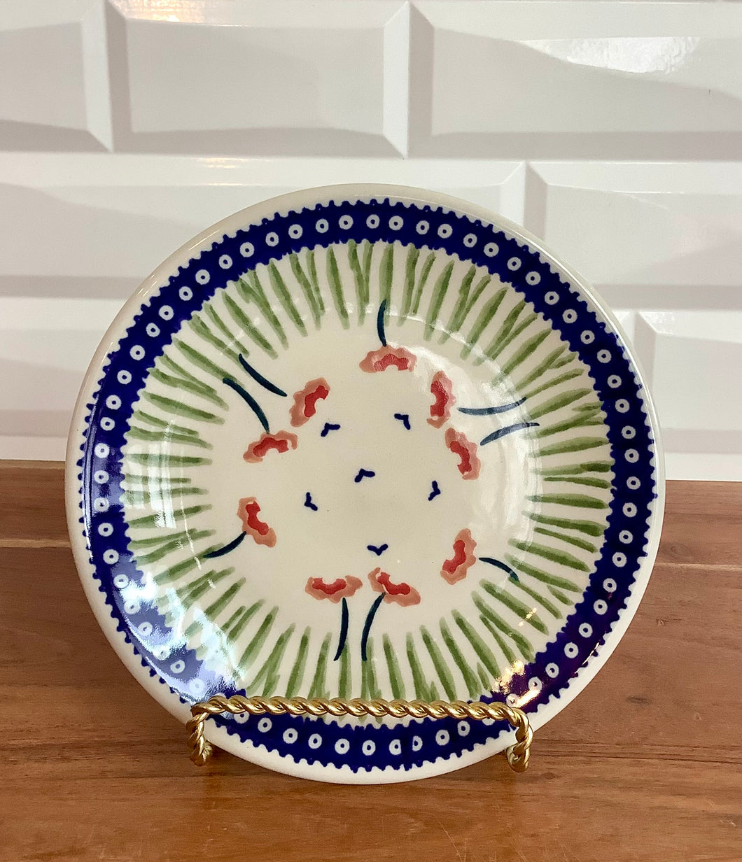 Red Poppies Bread Plate