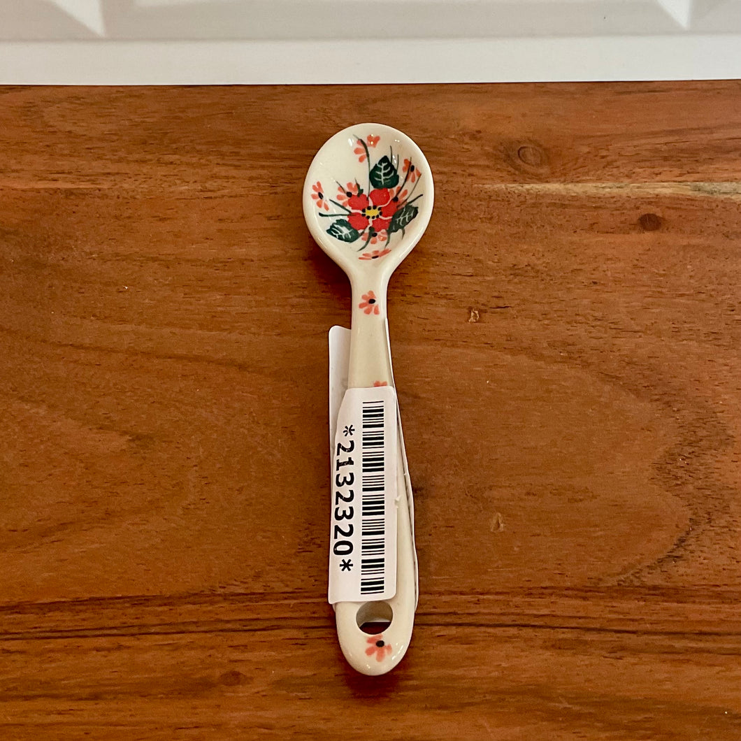 Unikat Red Flower withGreenery 5in Spoon
