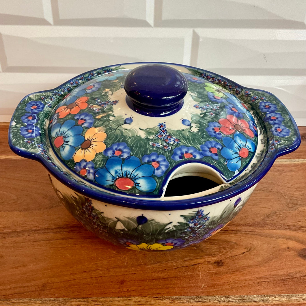 Kalich Multicolored Flowers Soup Tureen with Handles