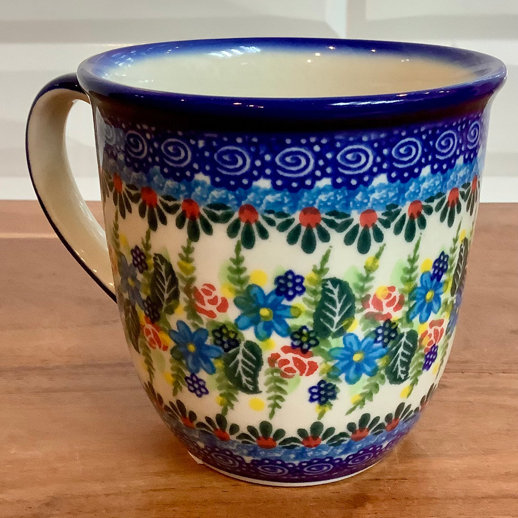 Kalich Blue and Red Floral 10oz Mug