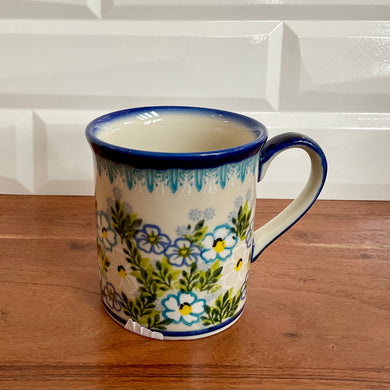 Kalich White Flower with Greenery 8oz Straight Mug