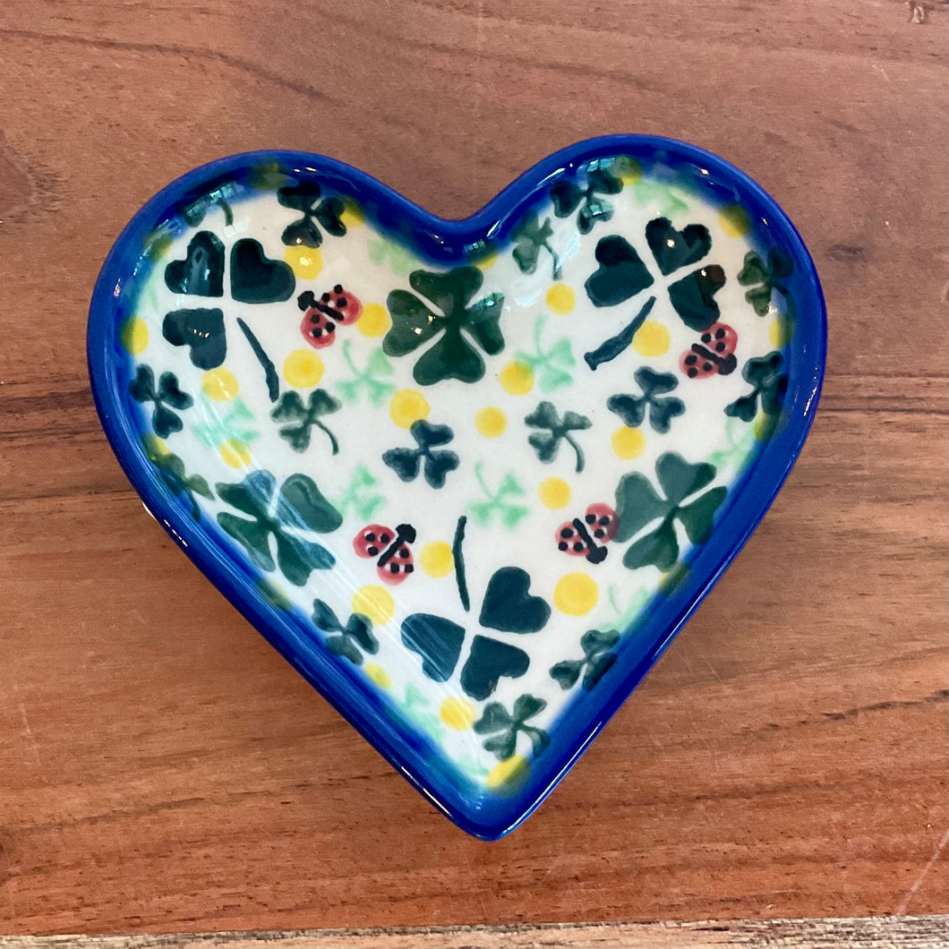 Heart Plate Lucky Shamrock