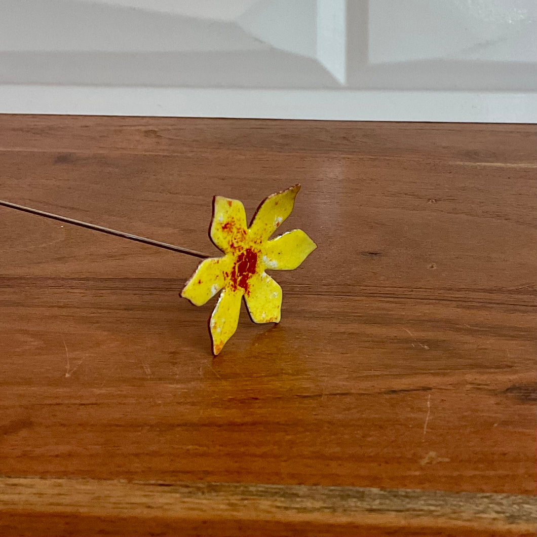 Yellow Copper Medium Flower