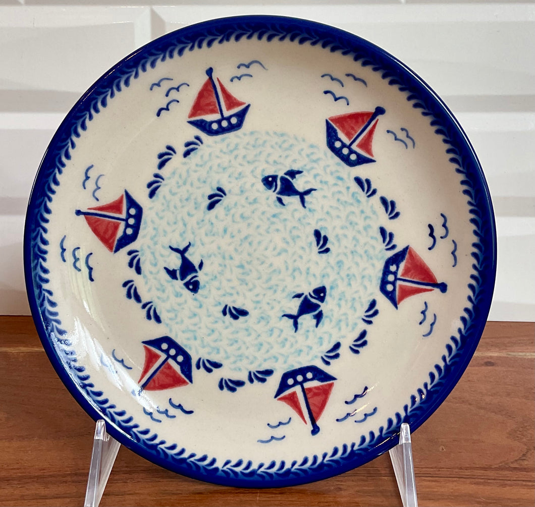 Sailboats Salad Plate