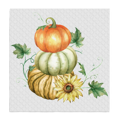 Fall Autumn Stacked Pumpkin SWEDISH DISH CLOTH Kitchen