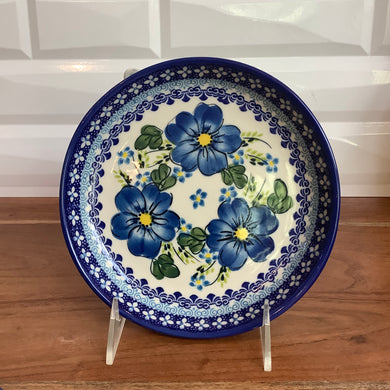 Kailch Blue Flower 7in Lipped Plate