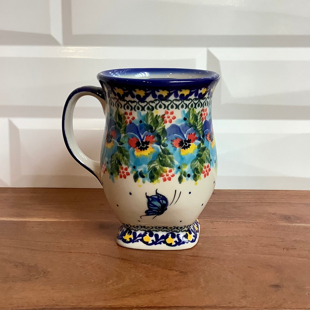 Kalich Blue Butterfly Pedestal Mug