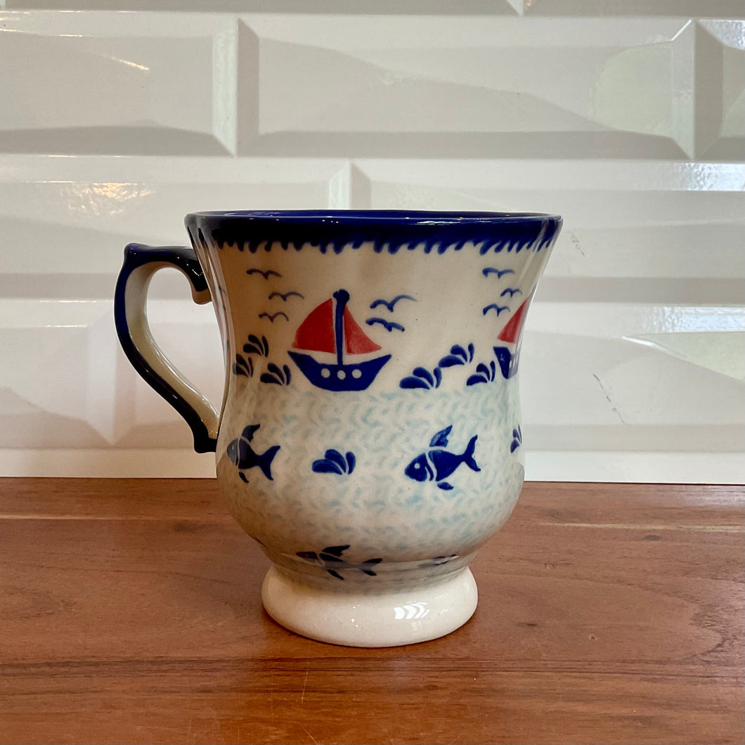 Sailboat Pedestal Mug