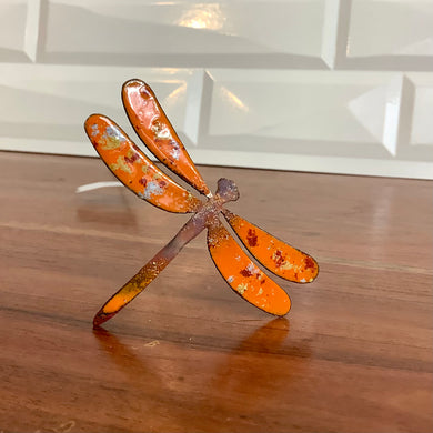 Orange Medium Copper Dragonfly