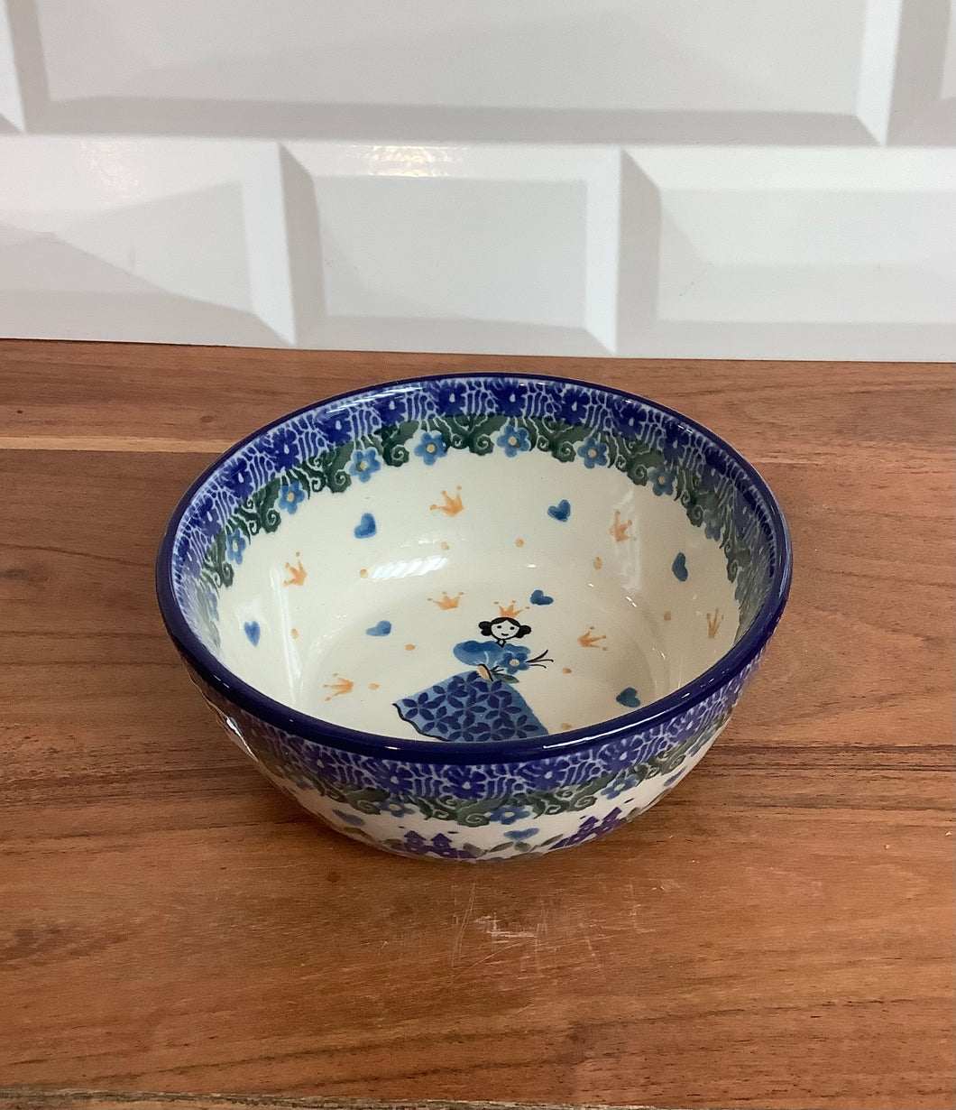 Blue Princess Ice Cream Bowl