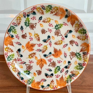 Hedgehog and Leaves Salad Plate