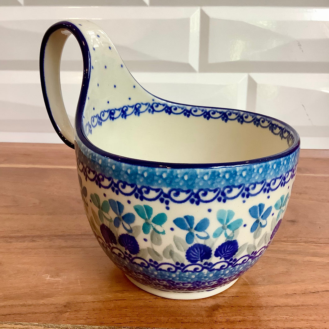 Blue Clover Soup Mug
