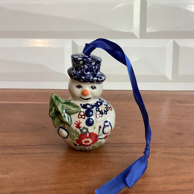 Lidia Snowman Ornament