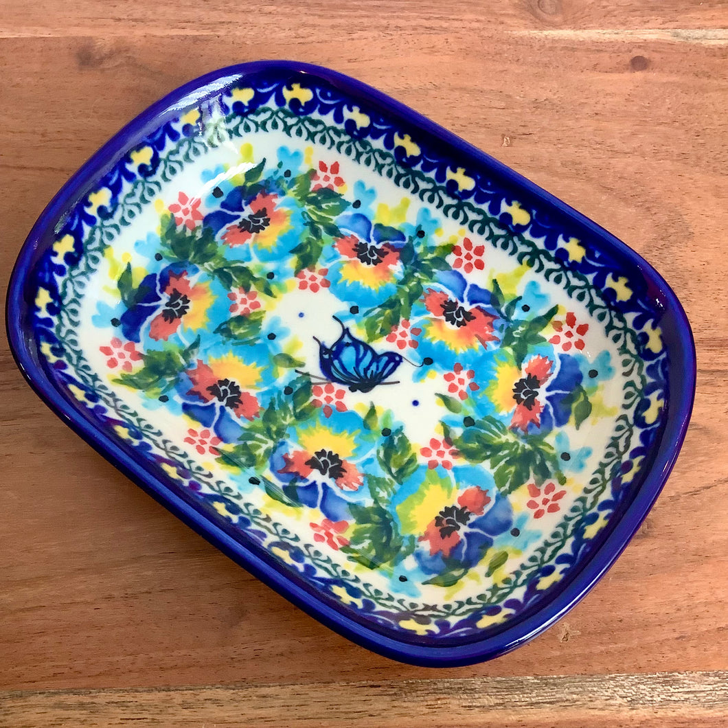 Kalich Blue Butterfly Soap Dish