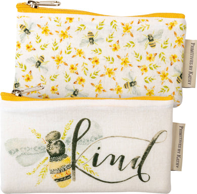 Bee Kind Everything Pouch Set