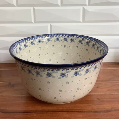 Blue grey and white Large Bowl