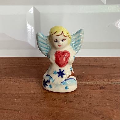 Angel with Heart Winter Cottage