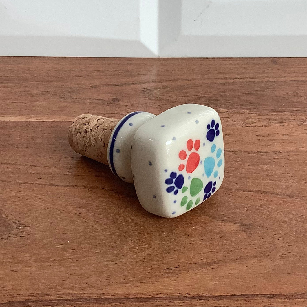 Colorful Paw Wine Stopper