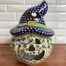 Large Pumpkin with Hat - Jack o Lantern Lucky Shamrock