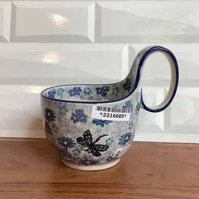 Light Blue Dragon Fly Soup Mug