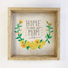 "Home is Where Your Mom is" Sign