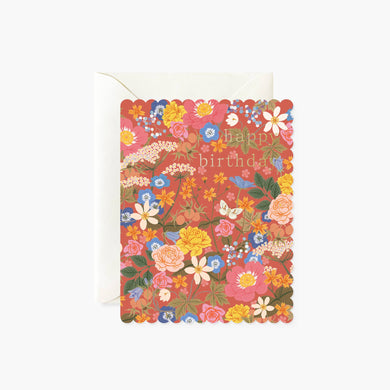 Floral Birthday greeting card