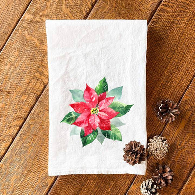 Poinsettia - Christmas Tea Towel