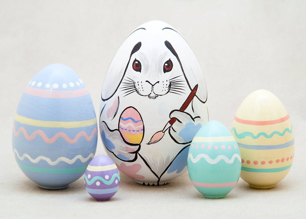Easter Bunny Nesting Egg 5pc./4