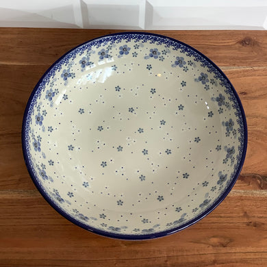 Blue grey and white  11in Bowl