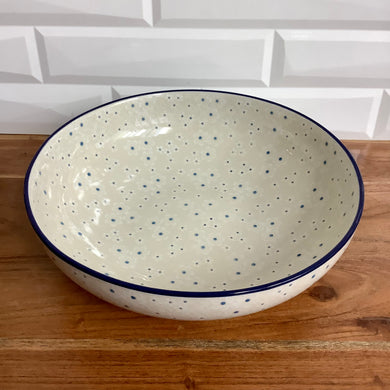 White Floral 11in Bowl