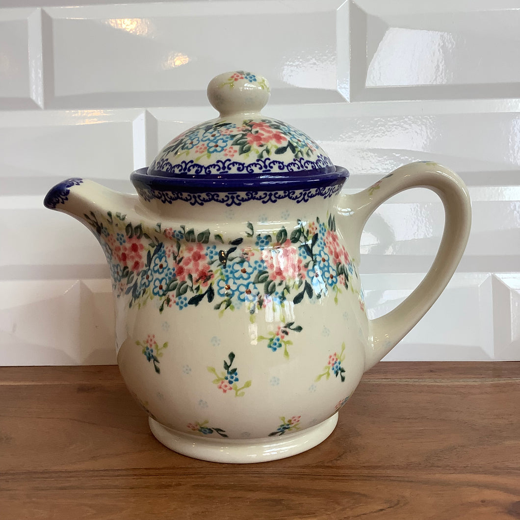 Teapot Pink and blue fields