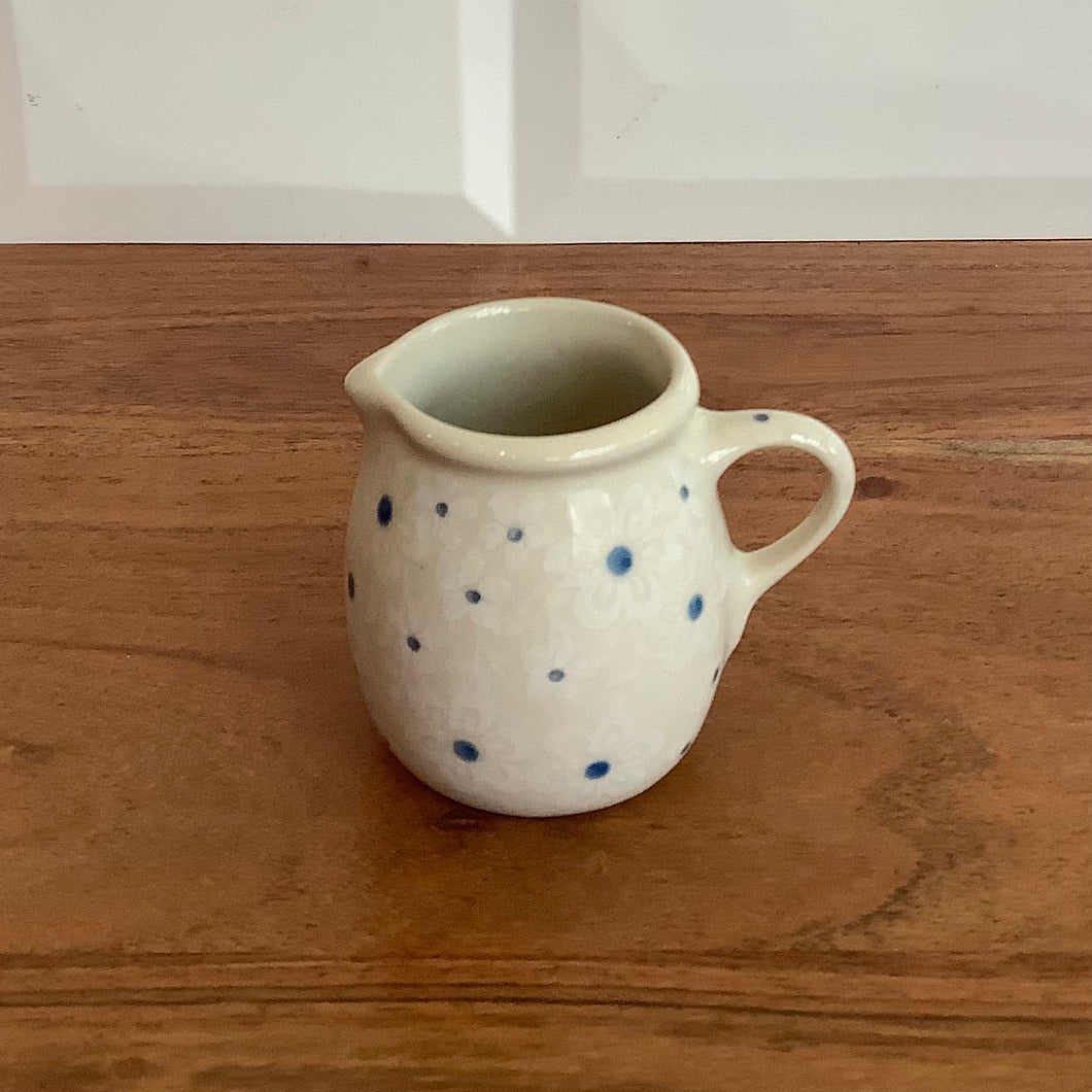 White Floral Small Pitcher