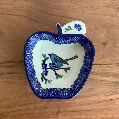 Blue Bird Apple Bowl