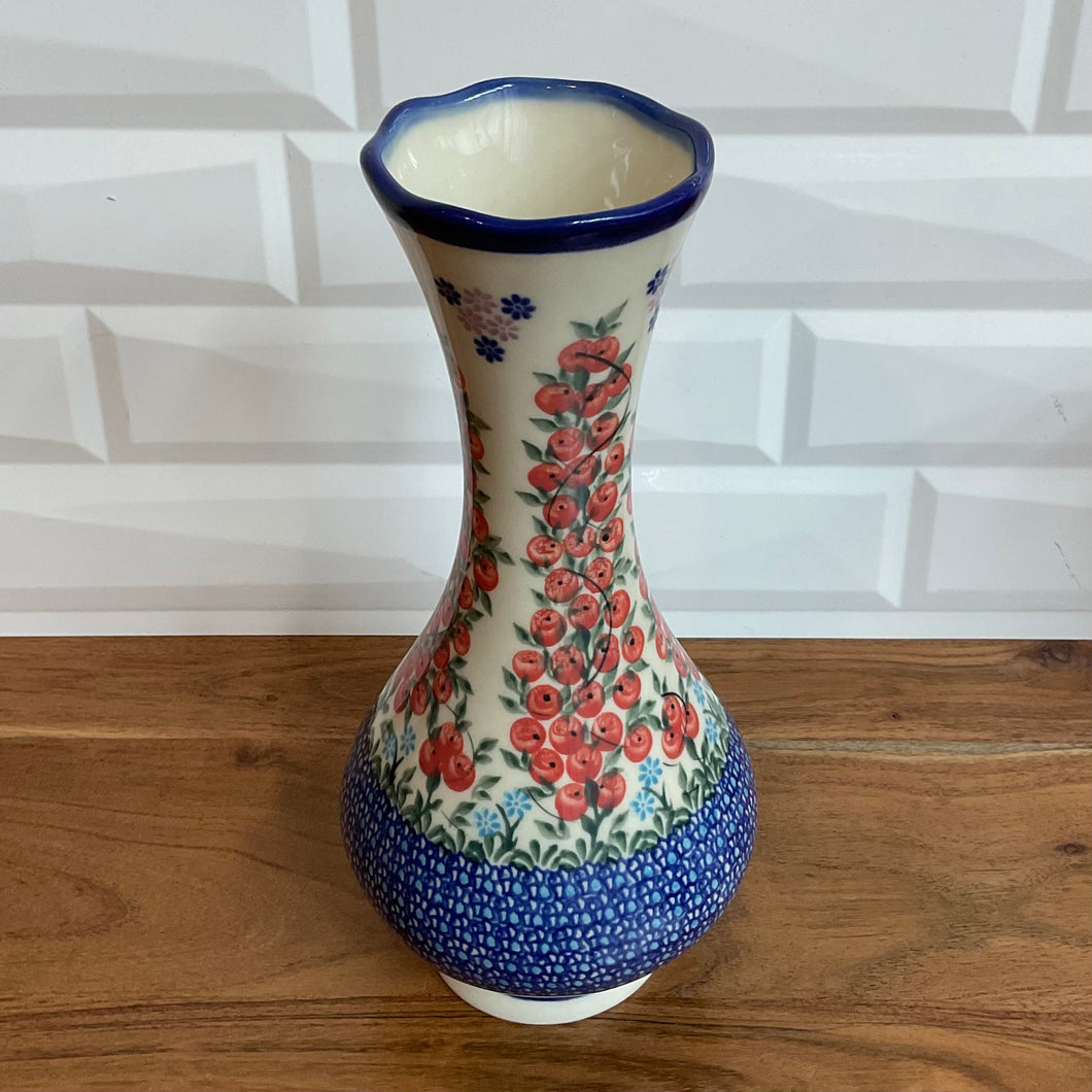 Kalich Red Berry Tall Vase