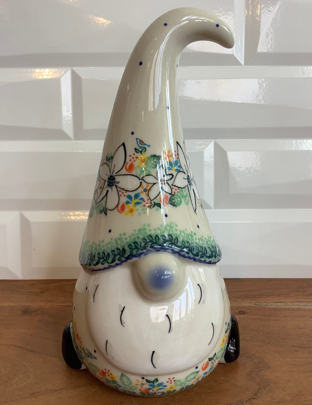 Large Gnome White Floral