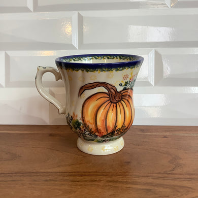 Pedestal Mug Fall Pumpkins