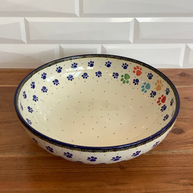 Colorful Paw 11in Bowl