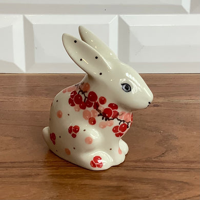 Cherry Rabbit Figurine