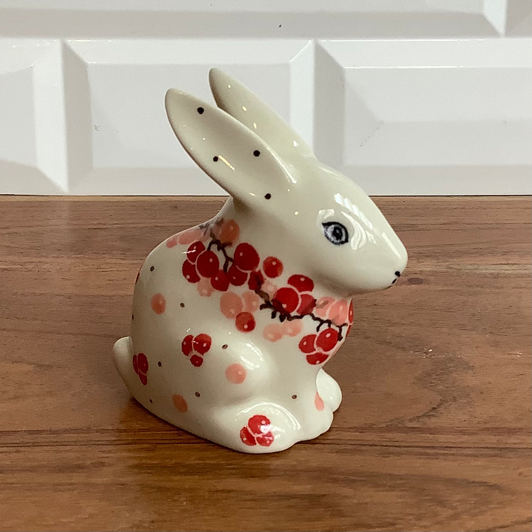 Cherry Rabbit Figurine