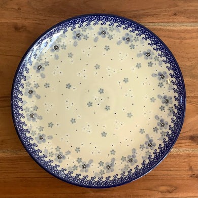 Blue grey and white  Dinner Plate